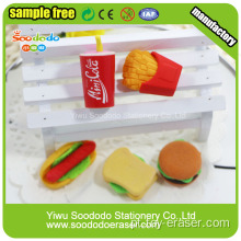 Mini sanduíche bonito em forma de borracha de borracha de brinquedos